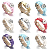 10pcs Snap Beads Leather Snap Button Bracelet for Women