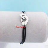 Stainless Steel Handcuff Bracelet Rope Chain Adjustable Size