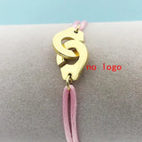 Stainless Steel Handcuff Bracelet Rope Chain Adjustable Size