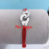 Stainless Steel Handcuff Bracelet Rope Chain Adjustable Size
