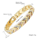 Arrow Women's Magnetic Bracelet 3-Tone Bangle Charm Bracelets For Girls