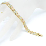 Arrow Women's Magnetic Bracelet 3-Tone Bangle Charm Bracelets For Girls