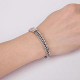 Vintage Wish Bracelet Buddha Bangle  Silver Jewelry