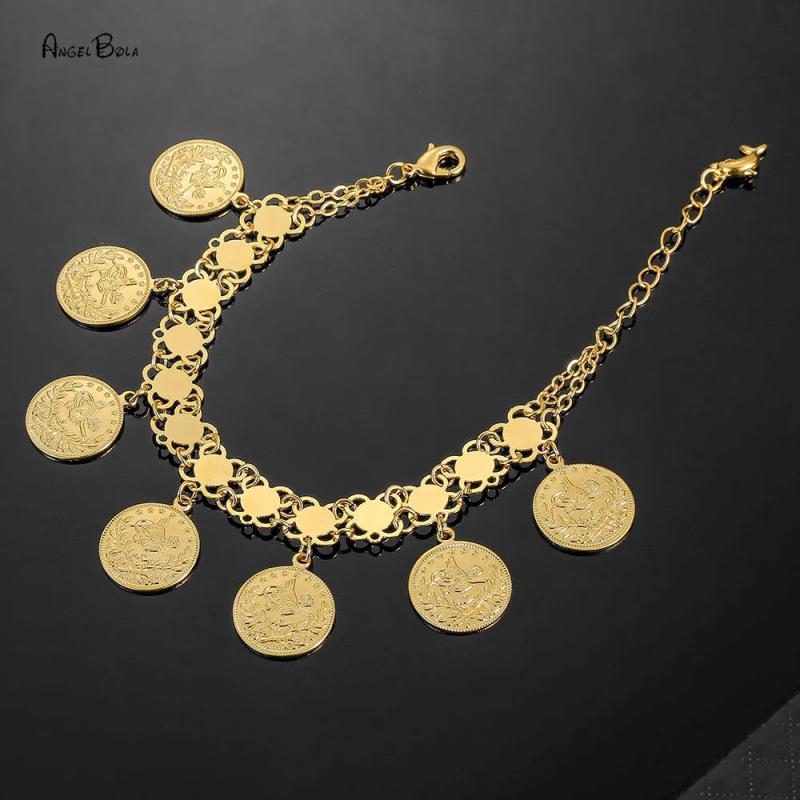 Islamic Muslim Arab Coins Bracelet for Women