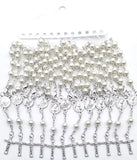 12 Pcs Pearl Rosary Bracelet Alloy Cross Prayer Souvenir