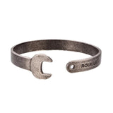 Retro Nostalgia Single Head Wrench Bangles Stainless Steel