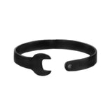 Retro Nostalgia Single Head Wrench Bangles Stainless Steel