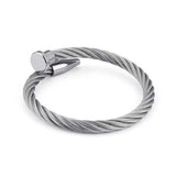 Women Punk Stainless Steel Bangles Bracelet