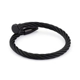 Women Punk Stainless Steel Bangles Bracelet