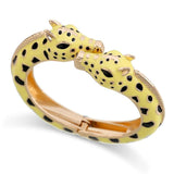 Giraffe Cuff Bracelet Enamel Animal Bangle for Women