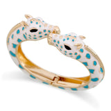 Giraffe Cuff Bracelet Enamel Animal Bangle for Women