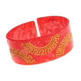 Tortoiseshell Acetate Wide Cuff Bracelet for Women