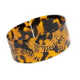 Tortoiseshell Acetate Wide Cuff Bracelet for Women