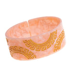 Tortoiseshell Acetate Wide Cuff Bracelet for Women