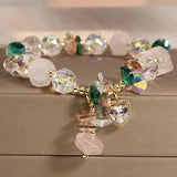 Lavender Amethyst Bracelet with Zircon Pendant for Women
