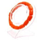 Qingmos Natural Coral Bracelet 10-11mm Slice Elastic Bracelet