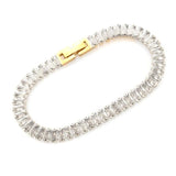 Crystal Tennis Bracelet Colorful Square Zirconia Women Party Jewelry