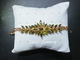 CWWZircons Flower Charm Bracelet Yellow Red Green CZ Women CB073