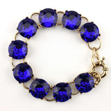 Classic Round Glass Crystal Dot Bracelet for Women