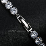 Yellow CZ Chain Link Bracelet for Women