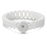 10pcs/lot Snap Bracelet Silicone Bangles for Children Men Women