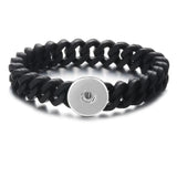10pcs/lot Snap Bracelet Silicone Bangles for Children Men Women