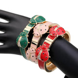Colorful Ladybrids Bracelet Bangle Plated Statement Open Bracelet for Girls