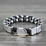 Anslow Punk Rock Bijoux Jewelry Vintage Leather Bracelet Gifts