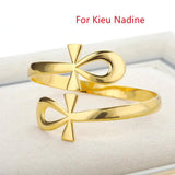 Egyptian Ankh Bracelets Stainless Steel Couple Bangle Men Women Jewelry