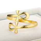 Egyptian Ankh Bracelets Stainless Steel Couple Bangle Men Women Jewelry
