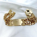 Men's Cuban Chain Bracelet Stainless Steel Rock Cross Hip Hop Party Jewelry