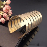 Women Large Alloy Opened Cuff Bangles Statement Jewelry BL298