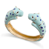 Kaymen Jewelry Leopard Statement Bracelet Cuff Bangle Plated 6 Colors