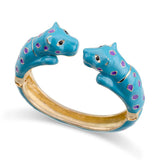 Kaymen Jewelry Leopard Statement Bracelet Cuff Bangle Plated 6 Colors
