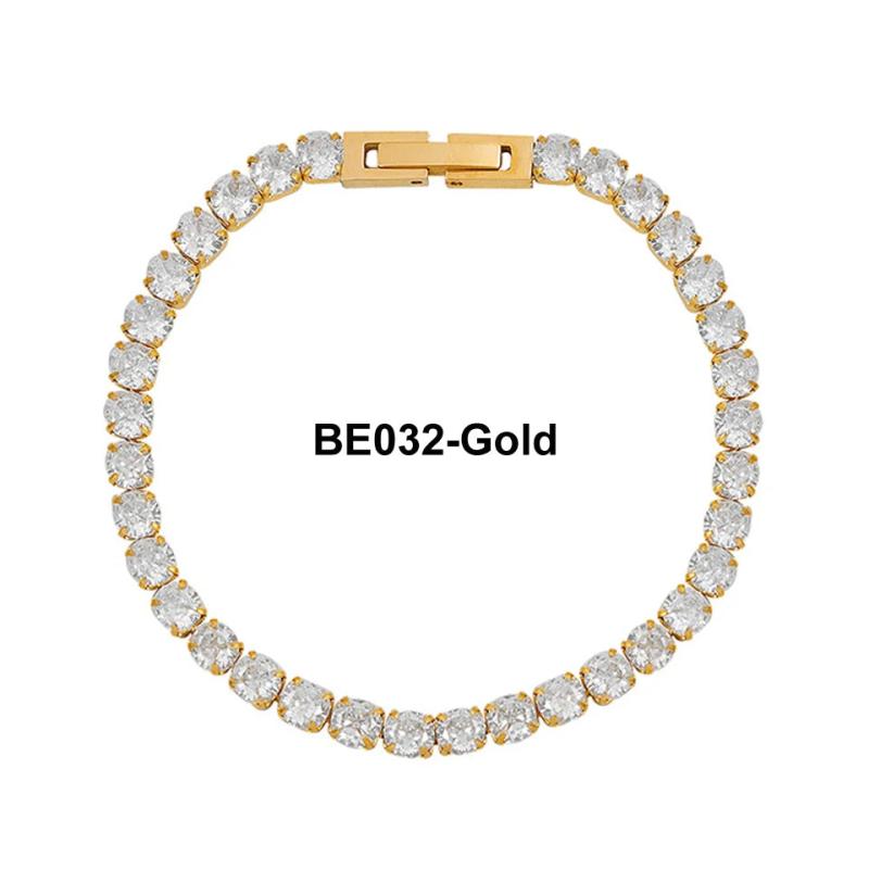 Stainless Steel Chain Bracelet Crystal Jewelry Metal Bracelet