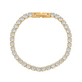Stainless Steel Chain Bracelet Crystal Jewelry Metal Bracelet