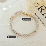 Stainless Steel Chain Bracelet Crystal Jewelry Metal Bracelet