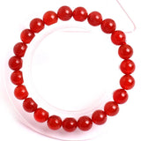 Red Agates Stone Beads Bracelet 4-12mm DIY Jewelry Gift