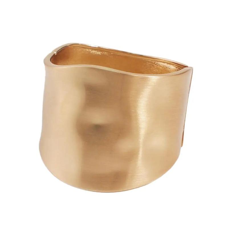 Punk Alloy Matte Finish Cuff Bangles Statement Bracelet Party Jewelry