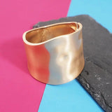 Punk Alloy Matte Finish Cuff Bangles Statement Bracelet Party Jewelry