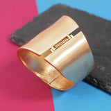 Punk Alloy Matte Finish Cuff Bangles Statement Bracelet Party Jewelry