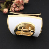 Oil-spot glaze Punk Big Cuff Bracelets Women Statement Bangles Tone Alloy