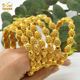 African Woman Dubai Plated 24k Bracelet Indian Jewelry For Women