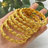 African Woman Dubai Plated 24k Bracelet Indian Jewelry For Women