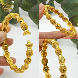 African Woman Dubai Plated 24k Bracelet Indian Jewelry For Women