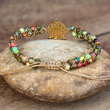 Stainless Steel Dream Catcher Beaded Bracelet Hope Wrap Jewelry