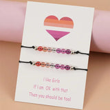 Rainbow LGBT Pride Bracelet Bisexual Pansexual Men Gay Lesbian Jewelry