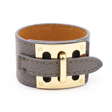 Kirykle Women Bracelet Wide Leather Bangle High Alloy Gift