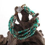 Colorful Natural Stone Wrap Beaded Bracelet DropShip