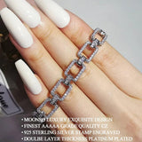Cuban Silver Hand Bracelet Bangle for Women Anniversary S7025